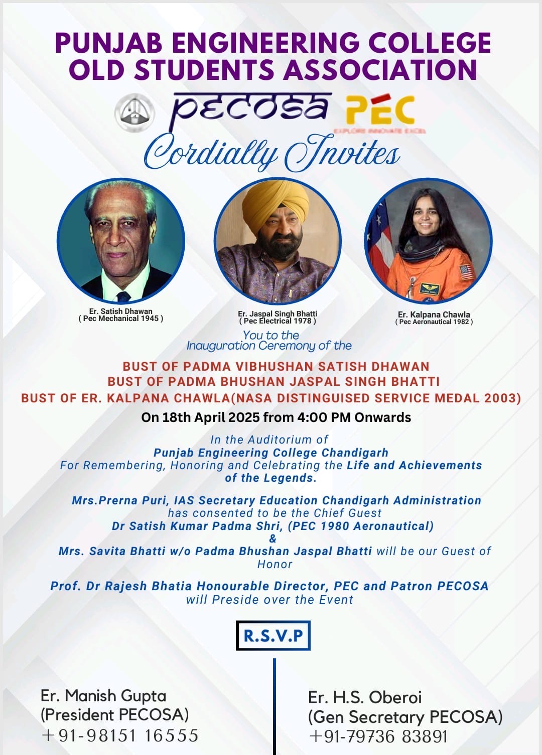 “Remembering The Legends”: A Cultural Tribute to PEC’s Iconic Alumni